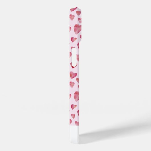 Roze liefdeshartritme waterverf Case-Mate iPhone case (Achterkant / Rechts)