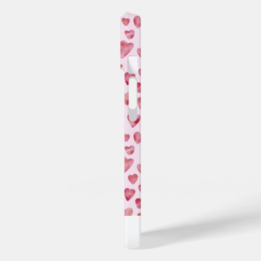 Roze liefdeshartritme waterverf Case-Mate iPhone case (Achterkant / Links)
