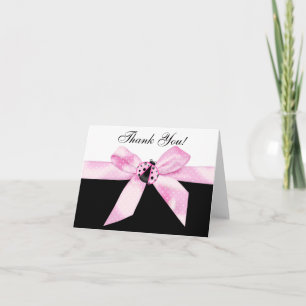 Roze Lieveheersbeestje Dankkaartjes Bedankkaart
