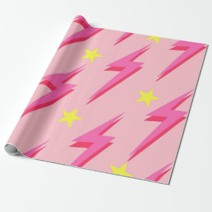 Roze Lightning-inpakpapier voor unieke geschenken Cadeaupapier