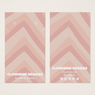 Roze lijnen die Ketting juwelen-beeldschermkaart v Visitekaartje