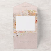  Roze Lijst All In One Uitnodiging (Buitenkant)