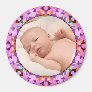 Roze Lijst Baby Girl Gift Foto grootouder Magneet