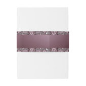 Roze Lijst van Floral Uitnodigingen Wikkel (Achterkant Voorbeeld)