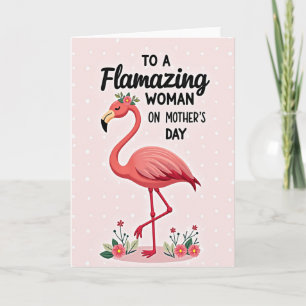 Roze Lijster Moederdagkaart Kaart