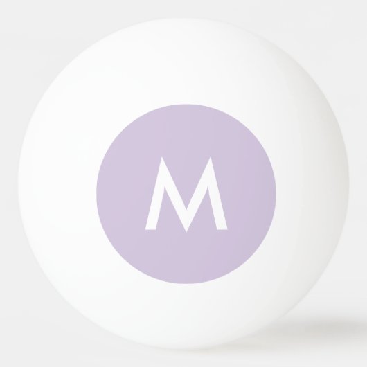 Roze Lila Ping Pong Ball Custom Monogram M