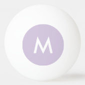 Roze Lila Ping Pong Ball Custom Monogram M