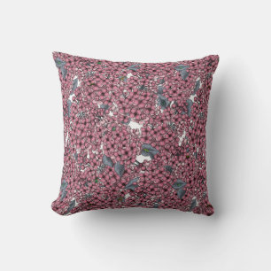 Roze Lila tuin Kussen