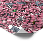 Roze Lila tuin Poster (Hoek)