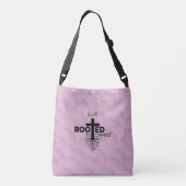 Roze Lila Wavy Bubbles geworteld in Christ Christe Crossbody Tas (Achterkant)