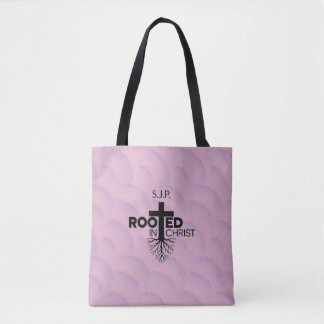 Roze Lila Wavy Bubbles geworteld in Christ Christe Draagtas