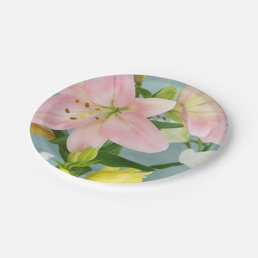 Roze Lily 7-inch Bord papier (Gekanteld)