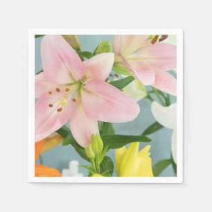 Roze Lily Cocktail Napkin Servet