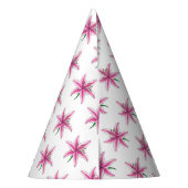 Roze Lily Flower Floral Garden Party Spring Lilies Feesthoedjes (Achterkant)