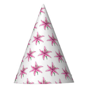 Roze Lily Flower Floral Garden Party Spring Lilies Feesthoedjes