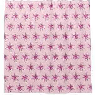 Roze Lily Flower Floral Print Garden Lilies Douchegordijn