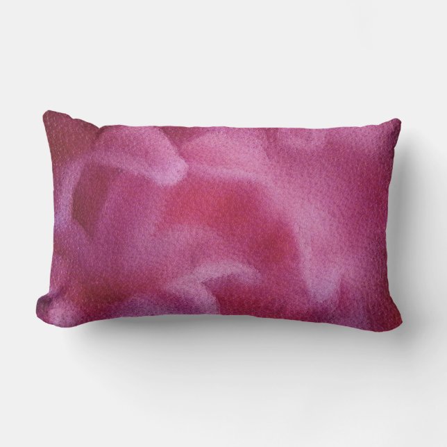 Roze Lily flower Painting Art - Pillow Kussen (Voorkant)