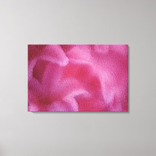 Roze Lily flower Schilderkunst - Gekapt canvas Afdruk