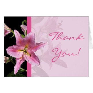 Roze Lily Hartelijk dank