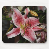 Roze Lily-muispad Muismat (Voorkant)