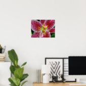 Roze Lily Poster (Thuiskantoor)