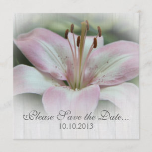 Roze Lily Save-the-date Save The Date