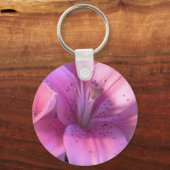 Roze Lily Sleutelhanger (Voorkant)