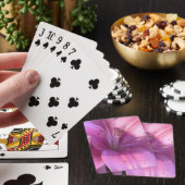 Roze Lily-spelkaarten Pokerkaarten (Insitu)
