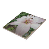 Roze Lily Tile Tegeltje (Zijkant)