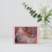 Roze Lily Visitekaartje (Staand voorkant)