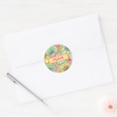 Roze Limey Persoonlijke Sticker Label (Envelop)
