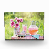 Roze limonade afbeelding fotoblokken (Voorkant)