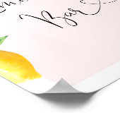 Roze limonade balk poster (Hoek)