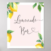 Roze limonade balk poster (Voorkant)