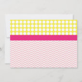 Roze limonade Birthday Invitation, limonaid Kaart (Achterkant)