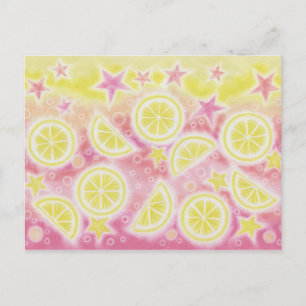 Roze limonade briefkaart