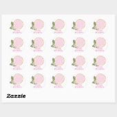 Roze limonade citrus verjaardagsgunst Sticker (Vel)