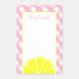 Roze limonade gepersonaliseerd Post-it Notitieblok Post-it® Notes