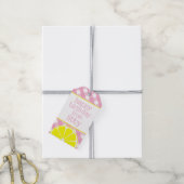 Roze limonade gepersonaliseerde cadeau Labels Cadeaulabel (Met Touw)