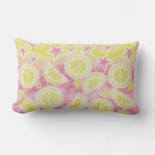 Roze limonade gooit klooglumbool kussen