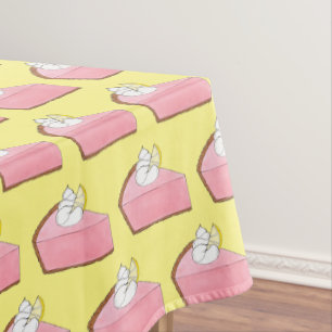 Roze limonade Icebox Lemon Pie Slice Picnic Tafelkleed