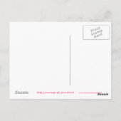 Roze limonade 'Jouw tekst' briefkaart (Achterkant)