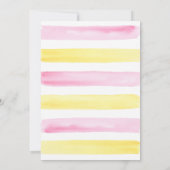 Roze limonade Lemon eerste verjaardag Kaart (Achterkant)
