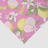 Roze limonade Lemon Verjaardag Tissue Paper Tissuepapier (Detail)