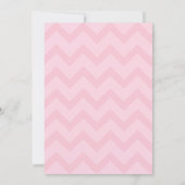 Roze limonade & limoen Chevron Verjaardag Kaart (Achterkant)