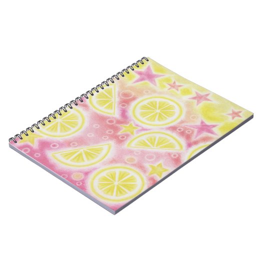 Roze limonade notebook notitieboek (Linkerzijde)