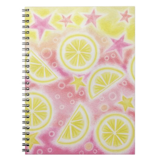 Roze limonade notebook notitieboek (Voorkant)