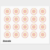 Roze limonade-pleisters, stickers, zegels (Vel)