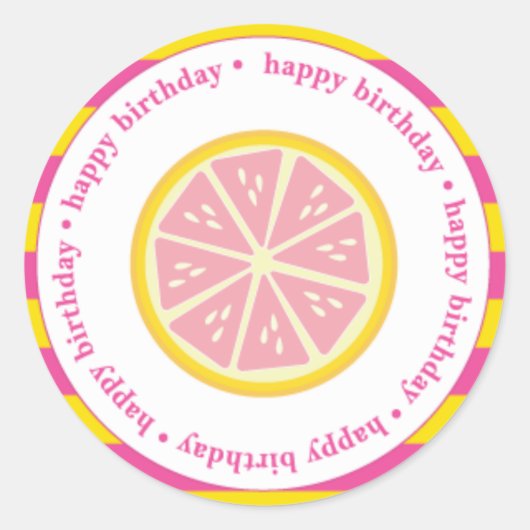 Roze limonade-pleisters, stickers, zegels (Voorkant)