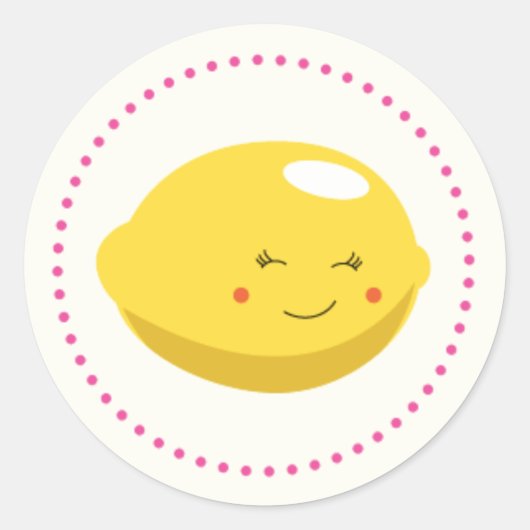 Roze limonade-pleisters, stickers, zegels (Voorkant)